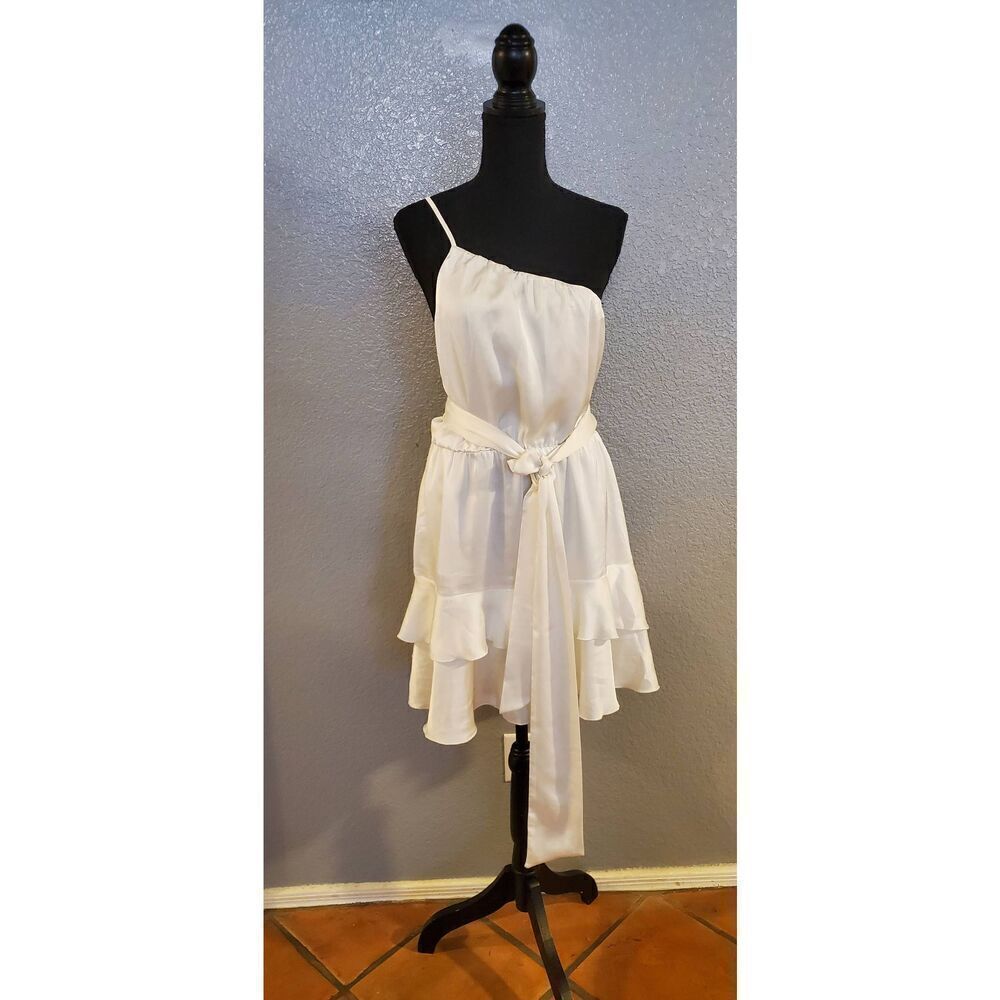 Show Me Your MuMu White Ruffle Dress - Picture 3 of 10